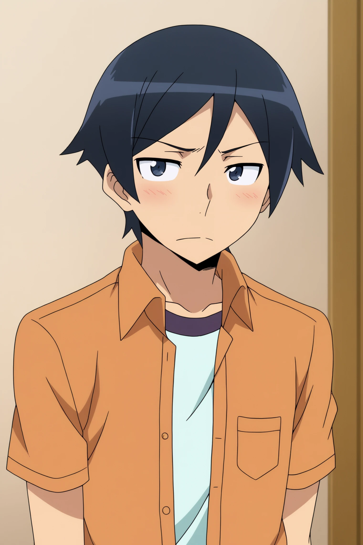 solo, anime coloring, Kyousuke Kousaka <lora:Oreimo-Kyousuke_Kousaka-PDXL:0.8>