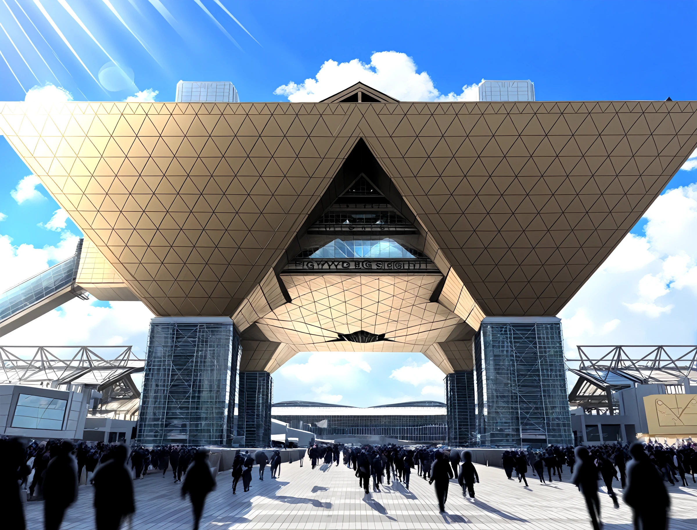 <lora:Tokyo-Bigsight-IllustriousXLV01-V1>
(masterpiece, very aesthetic, absurdres:1.4), best quality, newest, perfect anatomy, perfect lighting, anime coloring BREAK
light rays, rim lighting, reflection, depth of field, blurry background BREAK
(crowd, multiple boys, multiple girls, multiple others, 6+boys, 6+girls, 6+others:1.3) BREAK
bigsight, kokusaitenjijou, road, pavement, day, blue sky, cloud, sunlightâââ