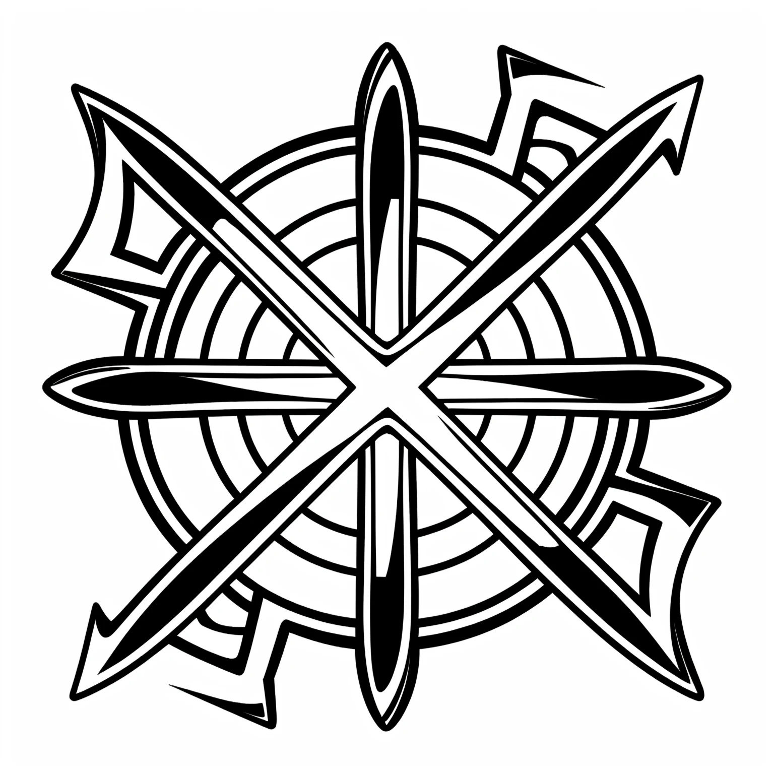 HEZI_黑白纹样纹身图案 v1.0
