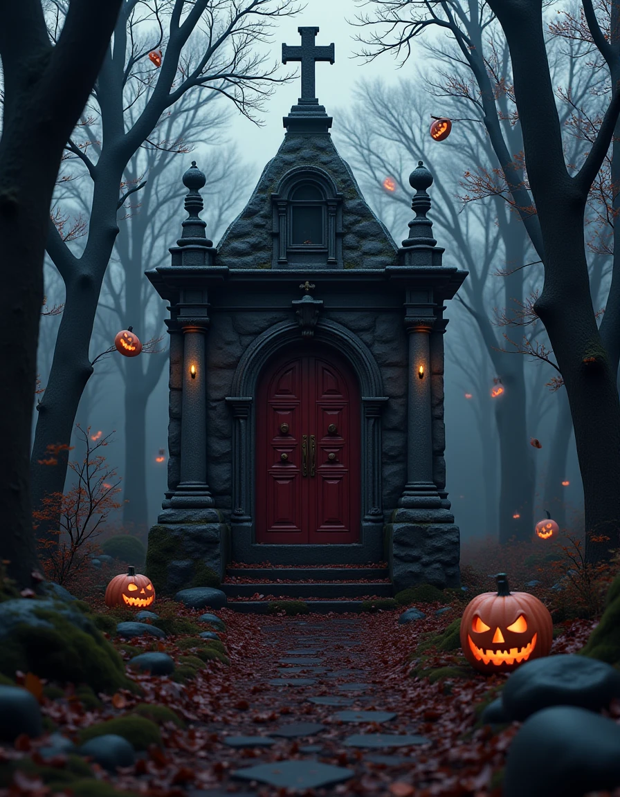 halloween,Mausoleum,<lora:halloween>,