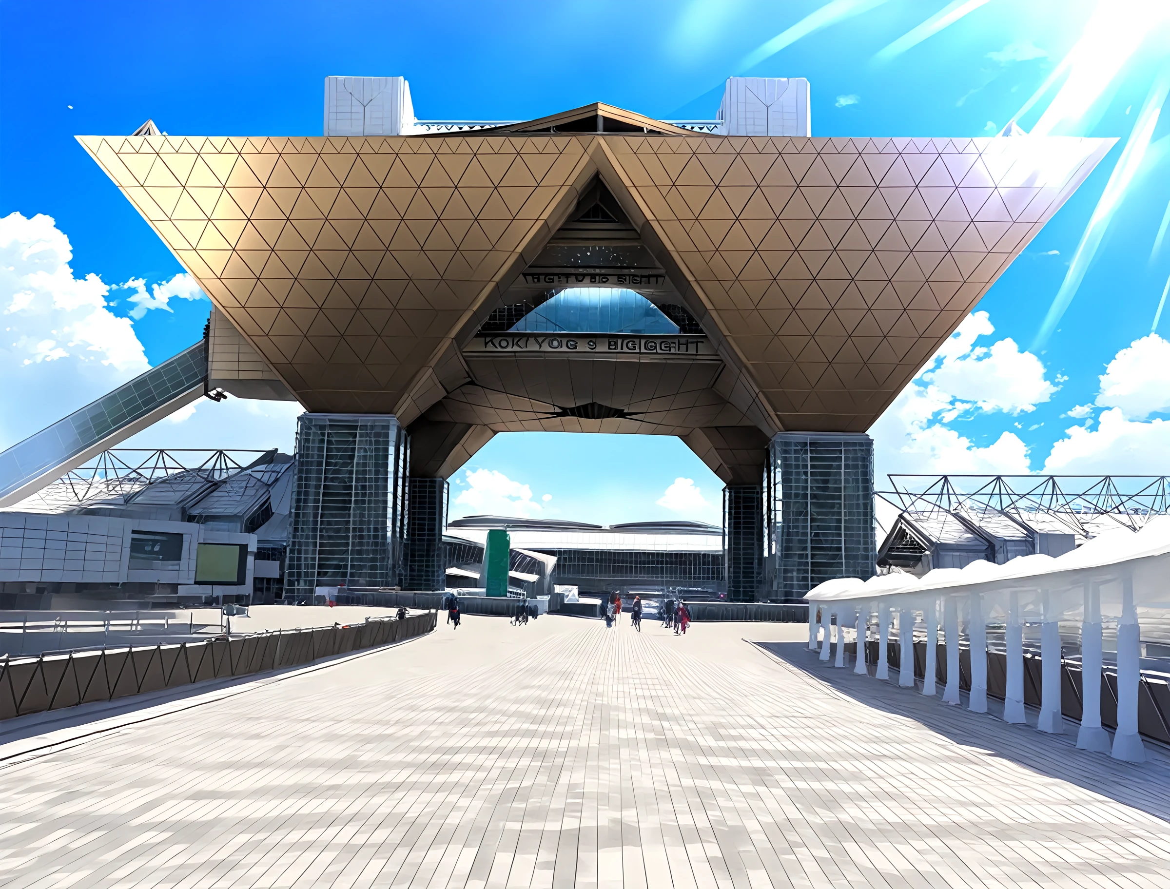 <lora:Tokyo-Bigsight-IllustriousXLV01-V1>
(masterpiece, very aesthetic, absurdres:1.4), best quality, newest, perfect anatomy, perfect lighting, anime coloring BREAK
light rays, rim lighting, reflection, depth of field, blurry background BREAK
(no humans:1.3) BREAK
bigsight, kokusaitenjijou, road, pavement, day, blue sky, cloud, sunlightâââ