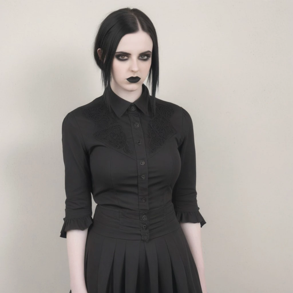 busty young goth