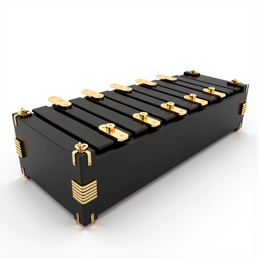 Matte Black & Metallic Gold Flux Style LoRA