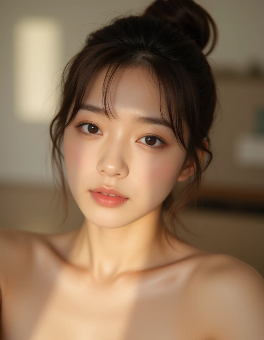 A close up of a woman with a very big breast - SeaArt AI