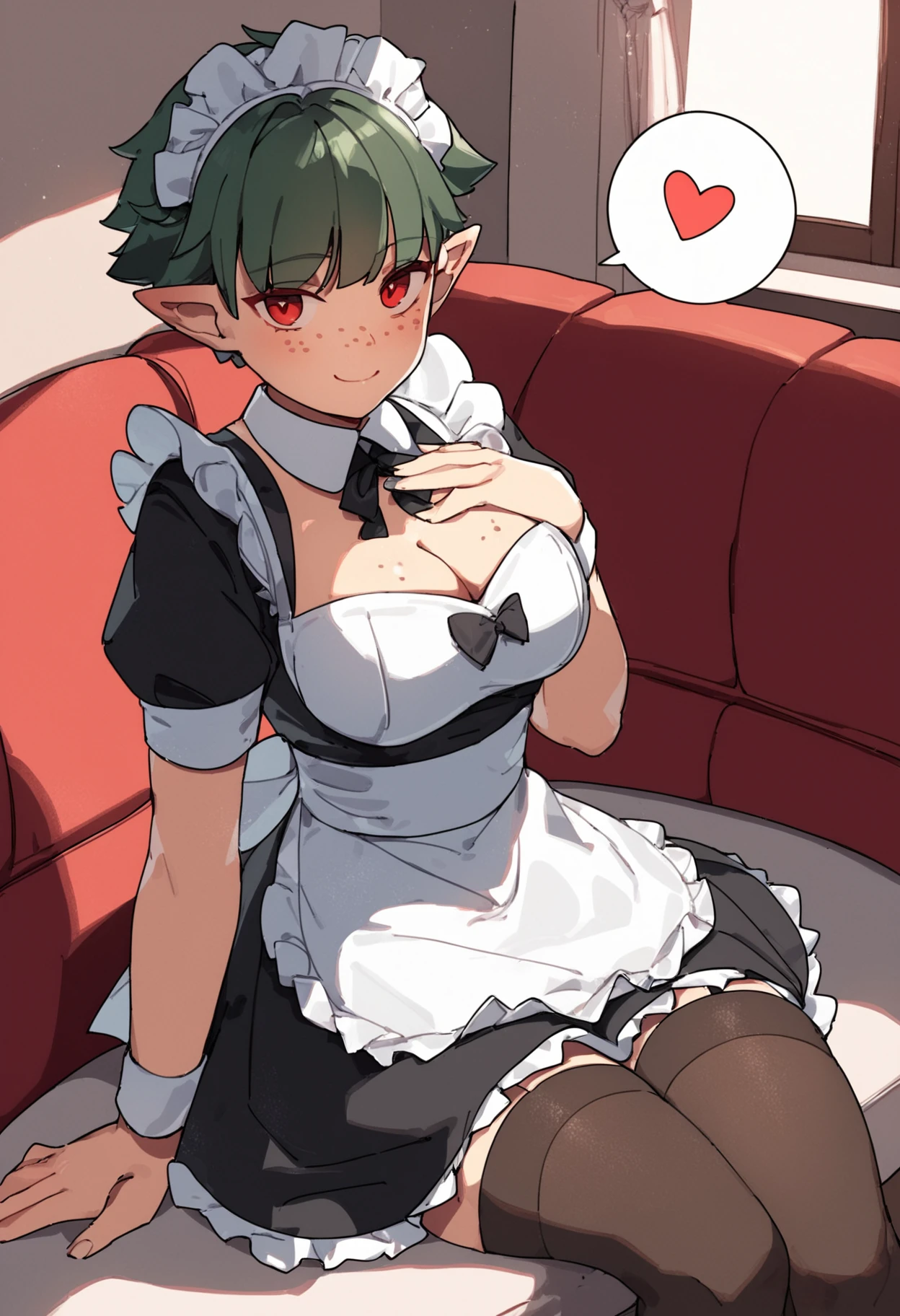 score_9, score_8_up, score_7_up, source_anime, 1girl, light green hair, very short hair, green eyes, cat ears, medium breasts, eyeglasses, curvy body, micro bikini maid, headdress, blouse, skirt, apron, areola, jitome, fellatio, deepthroat, cheek bulge, cumshot, cum in mouth, fat man, penis, pov, from above, private room, mansion,