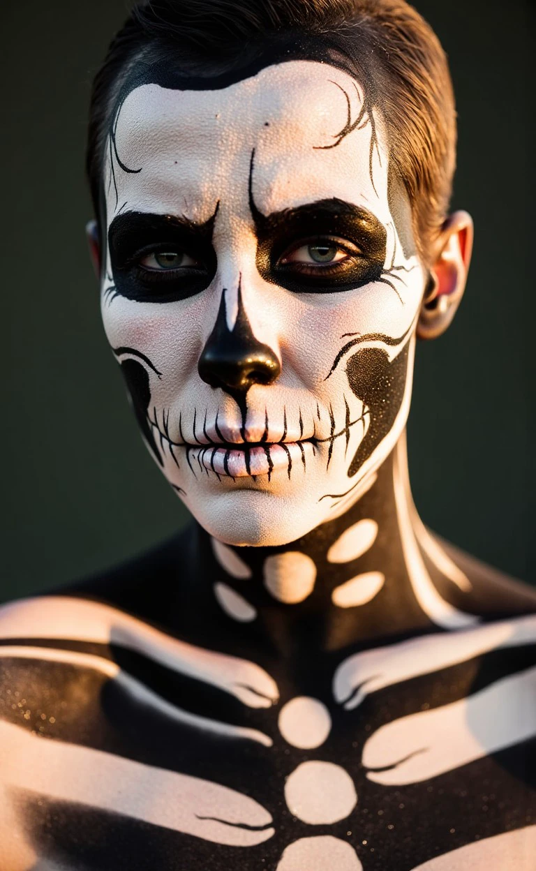 skalchur makeup, closeup man, Halloween theme College campus and spring bloom  
<lora:flux_halloween_s08_skeleton_skalchur_makeup:1.0>