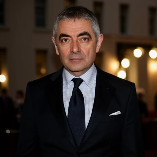 an image of rowan atkinson wearing a suit