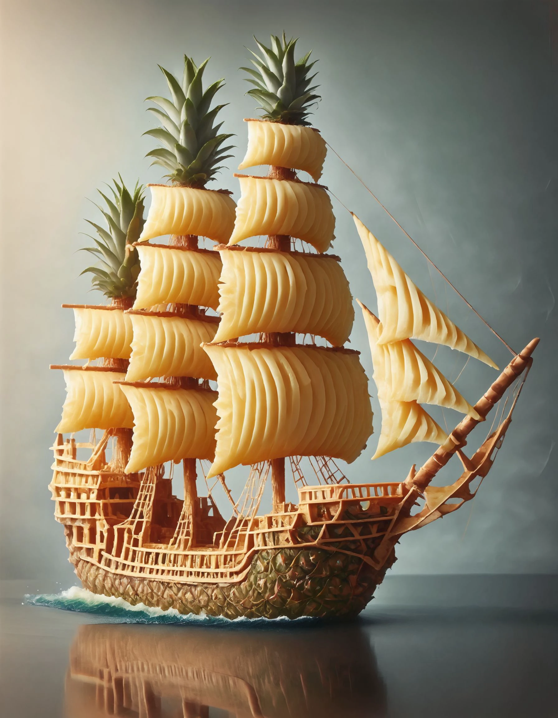 score_9, score_8_up, score_7_up, score_6_up, score_5_up,
photo of a ship, made out of pineapple <lora:Pineapple_World_Morph:1>