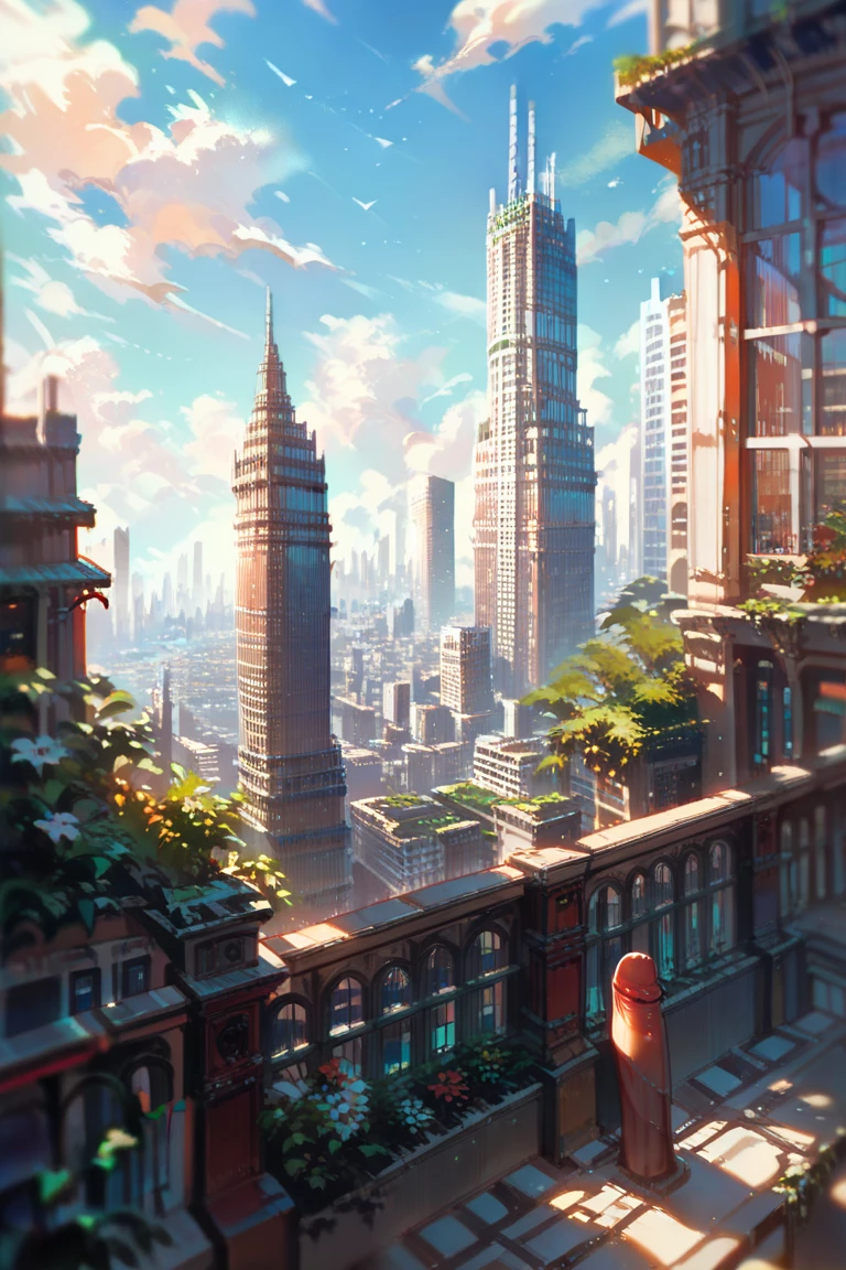 score_9, score_8_up, score_7_up, source_anime, rating_safe, day, natural lighting, fantasy Penis-structure focus, DaPP, DaPP_architecture, DaPP_clutter, DaPP_cityscape, scenery, intricately detailed illustration, atmospheric perspective, depth of field