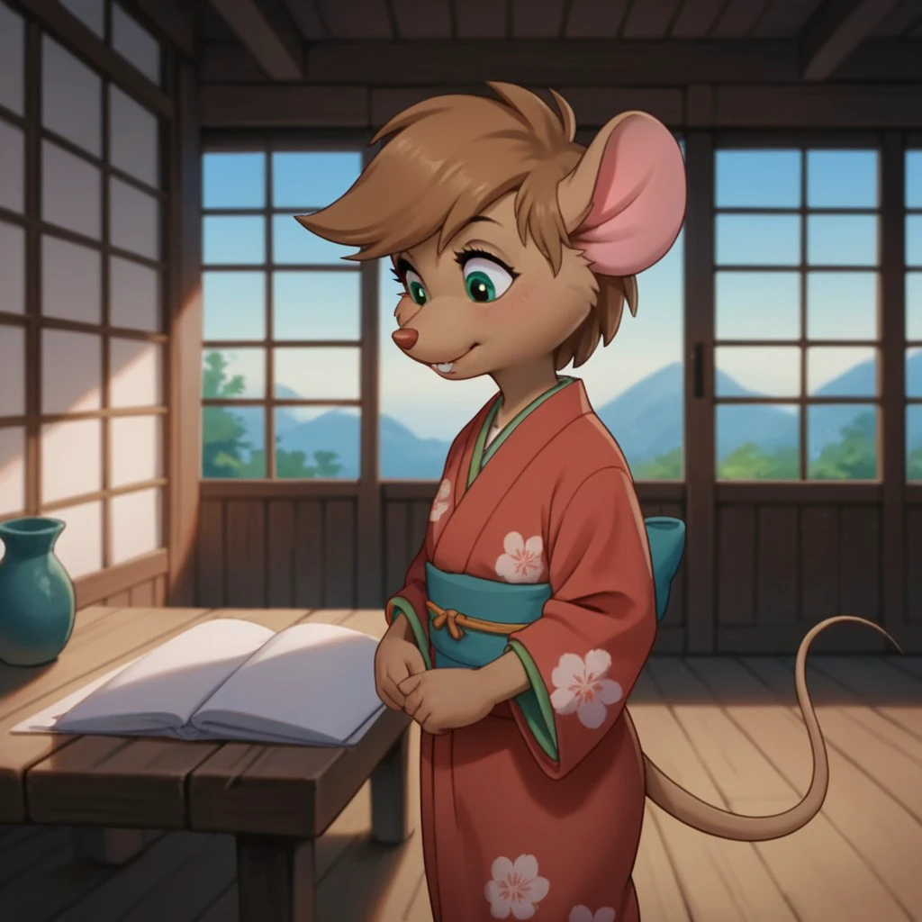 score_9, score_8_up, score_7_up, score_6_up, score_5_up, score_4_up, source_furry, abigailouaf, young anthro, female, mouse, brown fur, kimono, inside, <lora:7713d86d-ba72-4d20-a6ca-087f603ce6c3:0.7>