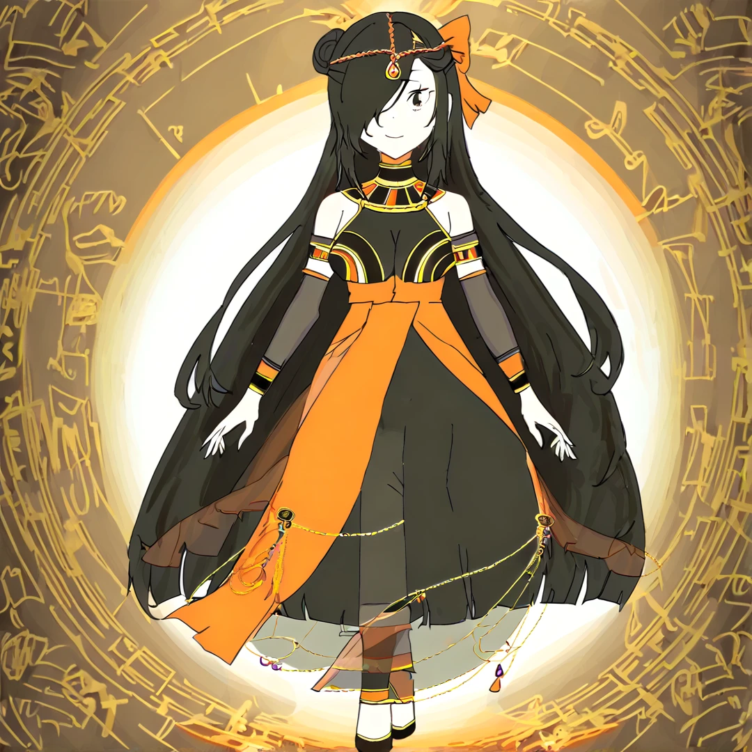 <lora:Natsuki Subaru:1>, subaru(crossdress), wears a transparent white and orange long dancer's dress, adorned with ornaments and gems, and a black wig, a fake chest, a large amount of make-ups, solo, in a city, walking, looking at viewer, full body