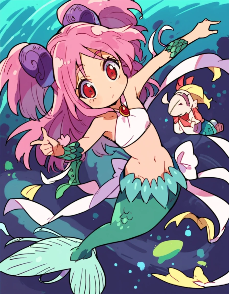 Score 9, Score 8 up, Score 7 up, The evaluation is questionable,
Detailed Background, Shiny skin,
Cure Marine, 
 Painful expression,Tentacle torture(Wrap around the body)