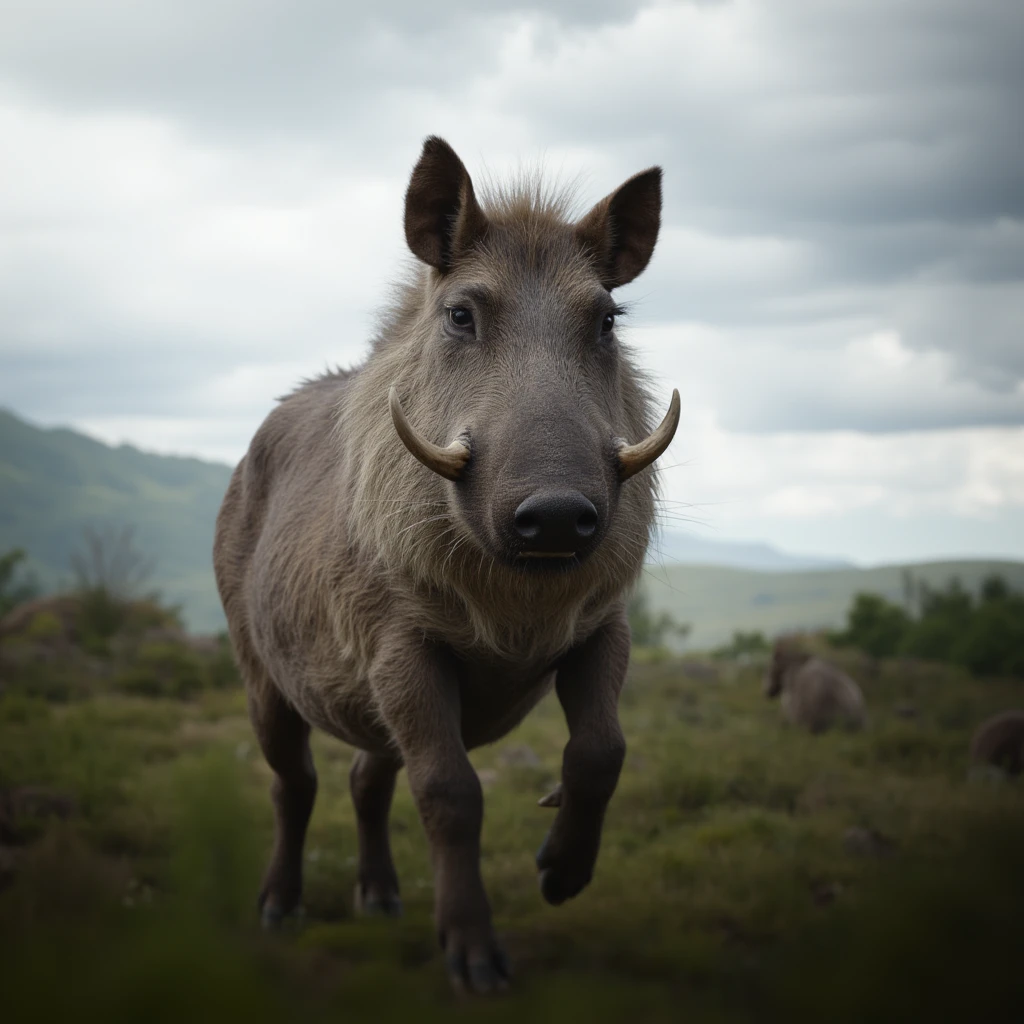 cinematic film still of  <lora:national geographic style The Lion King v1:0.8>
In the African jungle a warthog standing in a field with a cloudy sky,realistic,realism,photorealism,hyperrealism,hyperrealistic,outdoors,sky,cloud,blurry,no humans,animal,cat,cloudy sky,scenery,animal focus,whiskers , realistic, sharp, detailed, documentary style, film light style, movie still, photography, artistic, perfection, contrast, cinematic, filmic, high quality photo,  8k quality, colorful, different animals, national geographic style, shallow depth of field, vignette, highly detailed, high budget, bokeh, cinemascope, moody, epic, gorgeous, film grain, grainy