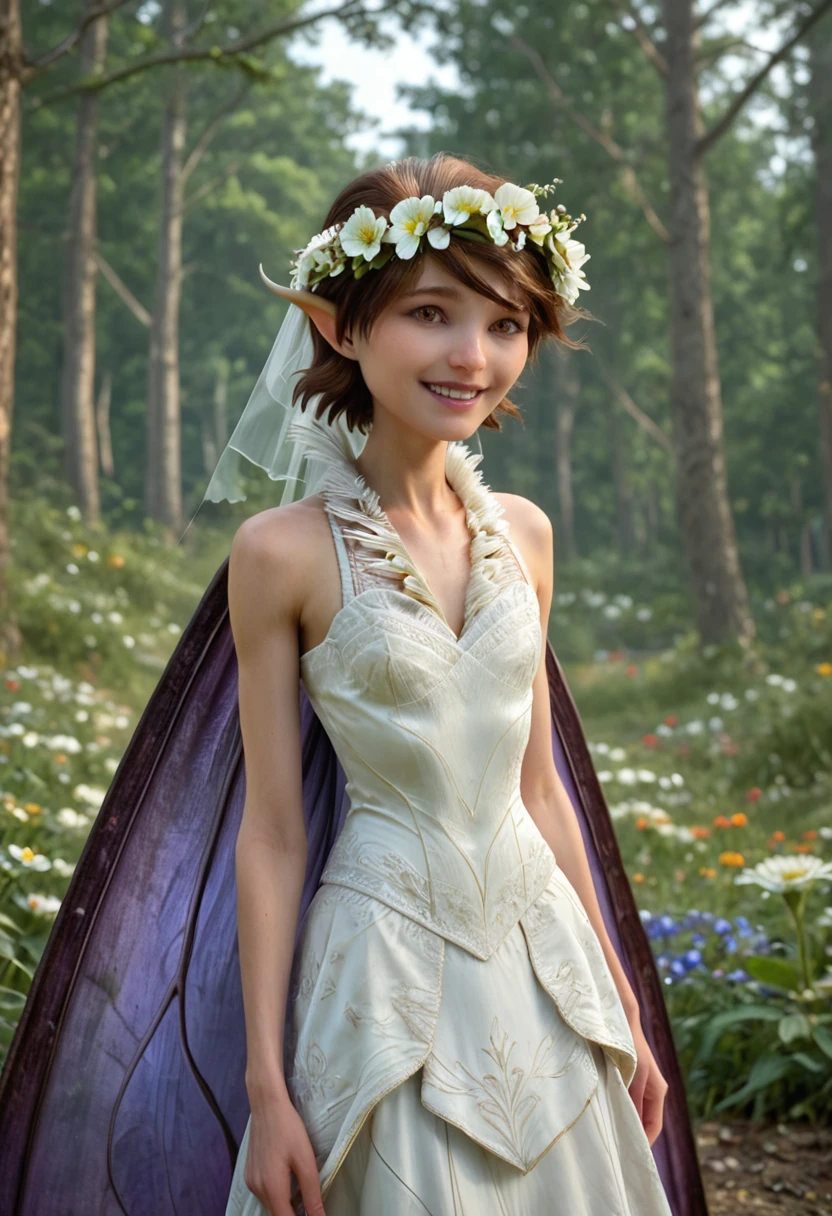 score_9, score_8_up, score_7_up,score_6_up,BREAK
1girl,<lora:Marianne:1> marianne, brown hair, brown eyes, fairy, pixie, short hair, pointy ears, butterfly wings, purple wings, wedding dress, flower crown, slight smile
solo,thin body,, standing on her from, full body view, in forest, petite body, skinny , , bellybutton ,(arched back), random pose, random_pose
, Expressiveh, concept art,, best quality,(hyperrealistic art:1.2) ,
BREAK
extremely high-resolution details, photographic, (realism pushed to extreme:1.2), fine texture, (incredibly lifelike:1.2), (3d:1.2), zPDXL3 <lora:Eyes_High_Definition:0.25> eyeshd
<lora:Expressive_H:1> expressiveh