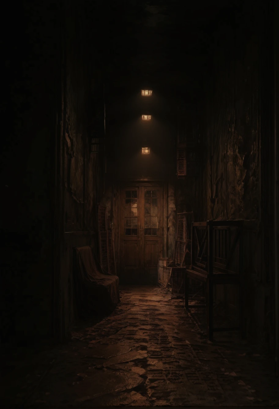 ,ruanyi1117,dark,indoors,door,light,<lora:1117 silent hill background 3_v1_pony:0.9>, score_9, score_8_up, score_7_up, score_6_up, score_9, score_8_up, score_7_up, score_6_up source_anime, blush, 1girl, seduce smile, perfect body , natural huge breasts