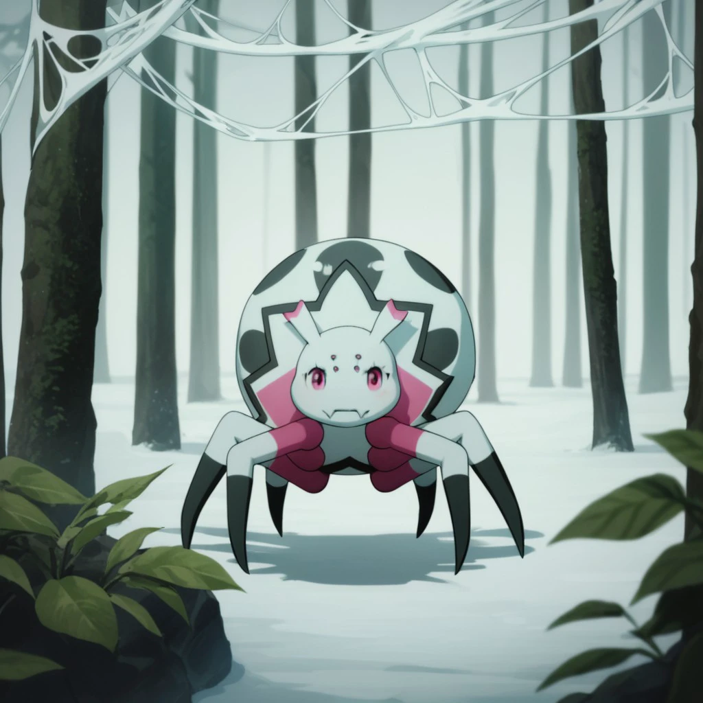 score_9, score_8_up, score_7_up, score_6_up, score_5_up, score_4_up, source_furry, Kumokospdr, feral, female, spider, white skin, arthropod girl, forest, spider web, <lora:130ecbf0-1b44-48f1-8ebd-bfd372a87e64:0.7>