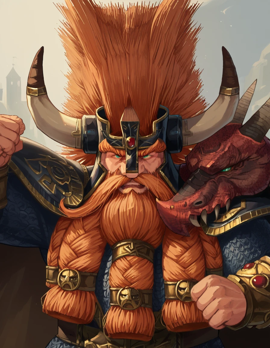 score_9, score_8_up, source_cartoon, 2d, fantasy, portrait,
UngrimIronfist, beard, horned helmet, armor, cape,
 <lora:UngrimIronfist_PonyXL:0.9>