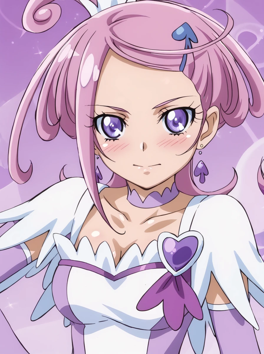 detailed background, shiny skin, posing,
<lora:curesword.pony:1>,
curesword,
large breasts,
heavy blush ,
