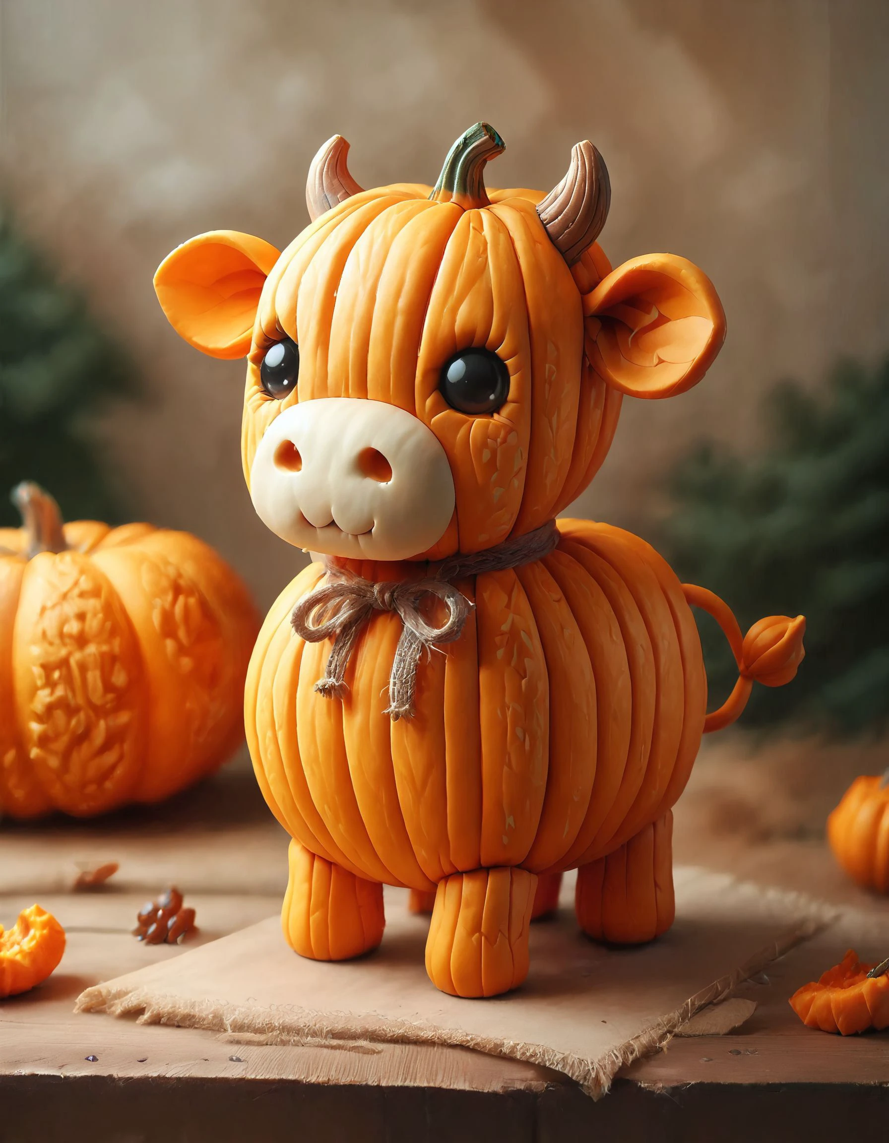 score_9, score_8_up, score_7_up, score_6_up, score_5_up,
photo of a cute cow, standing, made out of pumpkin <lora:whimsical_pumpkin:1>