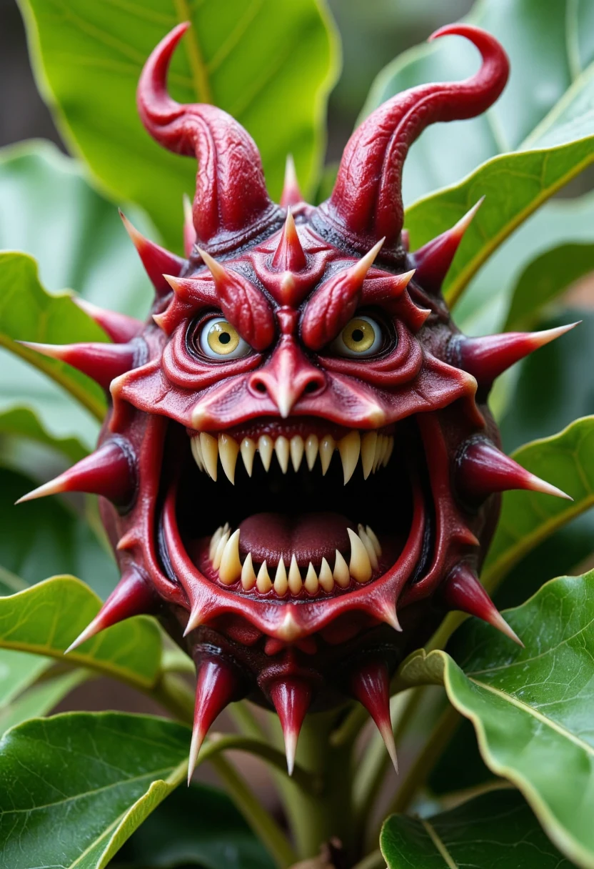 evil plant, no human, creature, sharp teeth, flora, close-up