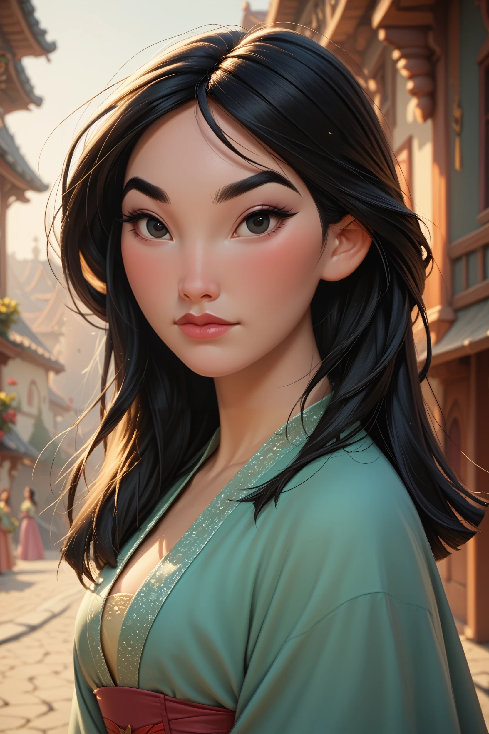 score_9, score_8_up, score_7_up,
<lora:DisneyMulan:1.0>
DisneyMulan, 1girl, black hair, black eyes, long hair, looking at viewer, portrait