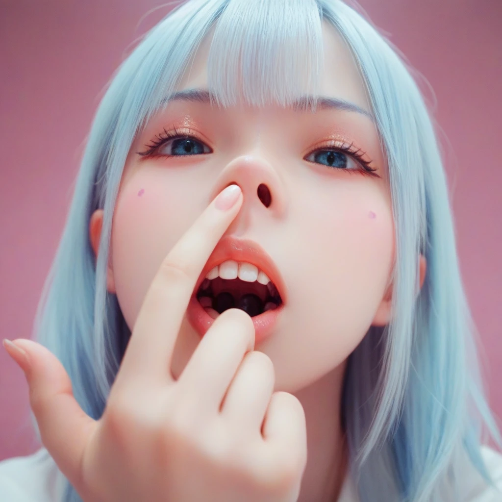 score_9, score_8_up, score_7_up, score_6_up, score_5_up, score_4_up,BREAK,japanese girl,upper body  ,big teeth, <lora:PONY_Realistic_nose_push_up_v1-000007:0.8>nosepushup,look down,looking viewer,