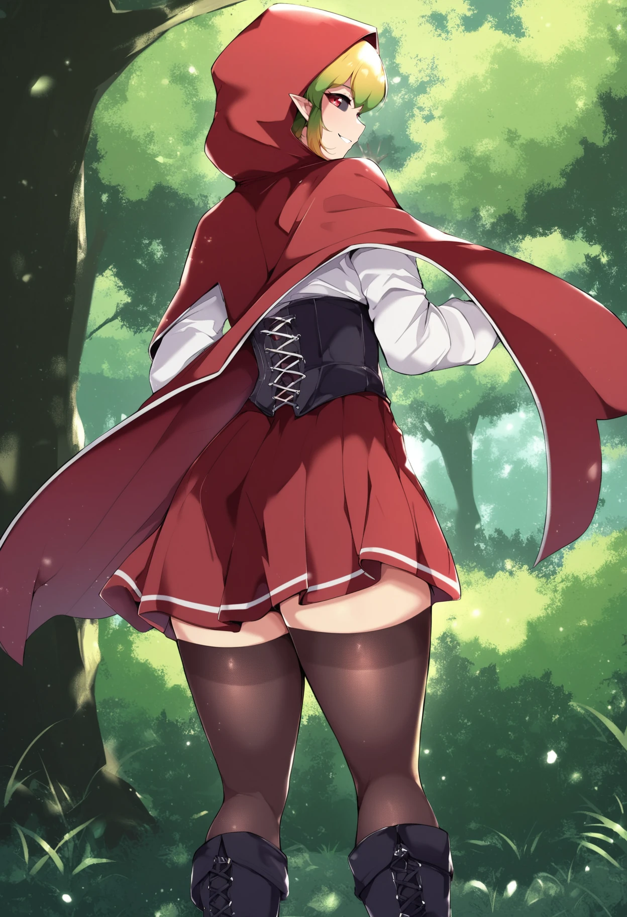 Nahidadef, NSFW, ((melhor qualidade)), ((master part)), ((circunstanciado)), Realistic, intrincado, 16k, HDR, RTX,(masterpiece, top quality, best quality, official art, beautiful and aesthetic:1.3), illustration, beautiful detailed eyes, (1girl), ass focus, from behind,bent over, looking back, (masterpiece, top quality, best quality, official art, beautiful and aesthetic:1.3), illustration, beautiful detailed eyes, (1girl), ass focus, from behind, bent over, looking back, calcinha de perna alta, jaqueta com capuz, jaqueta aberta, Hands, sbikini, best quality, altamente detalhado, orange eyes,
