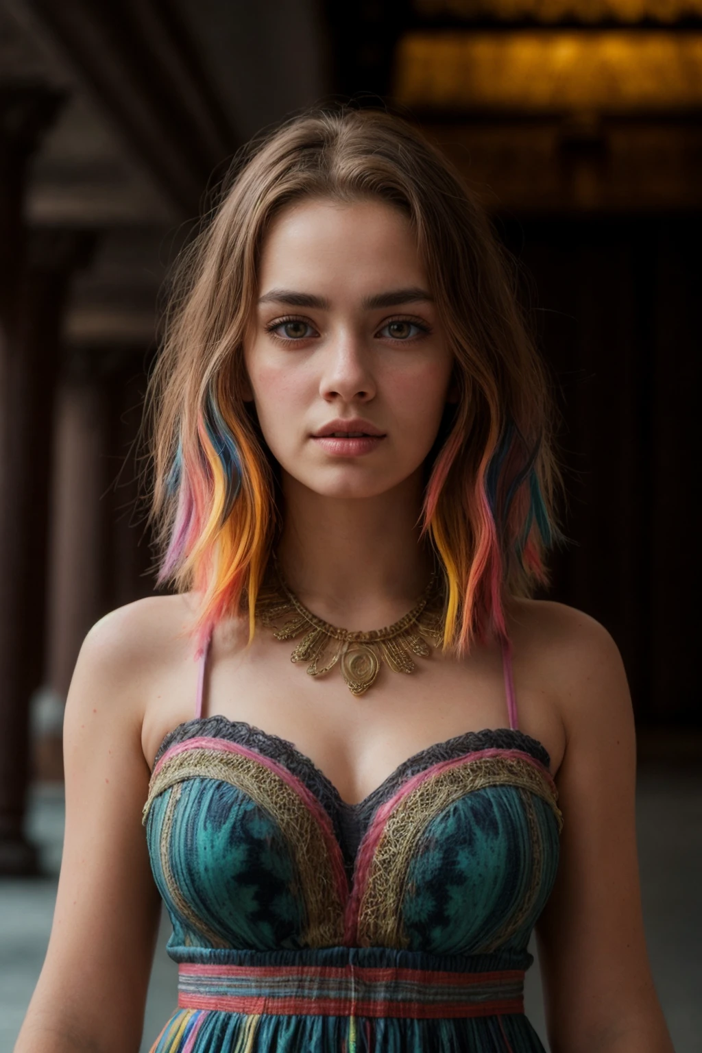 1girl, (walking in a temple:1.3), (colourful hippie dress:1.3), PA7_Photo, PA7_Human-Likeness, <lora:add_detail:0.5>, <lora:PA7_Beautify:0.15>, <lora:kamillapsy_ada:0.9>