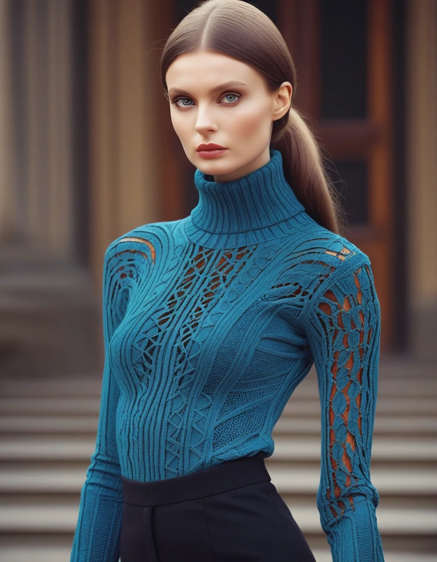 a professional sharp focused absurdres intricately detailed photograph of the beautiful woman Ariadna_Majewska,
 <lora:DREADv5:1>,
modeling the latest in turtlenecked fashion,
 <lora:Ariadna_Majewska-SDXL:0.8>