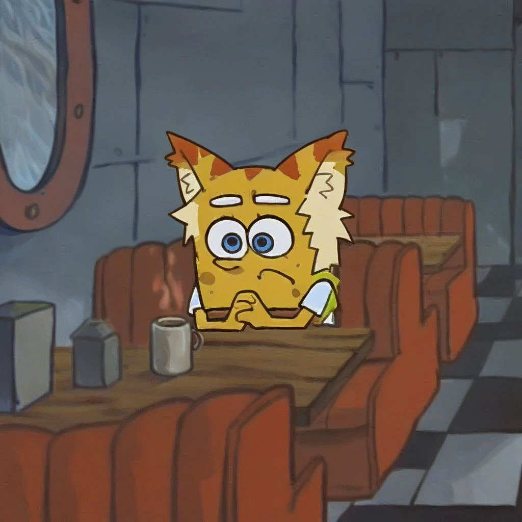 SpongeBob In diner | Concept pose