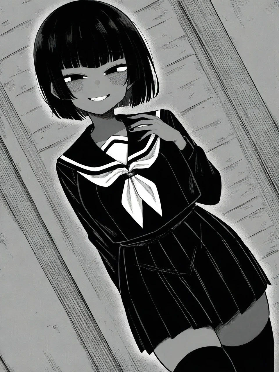 【Illustrious-XL v0.1】黒々さん / 黒々さんは今日も黒い v0.1