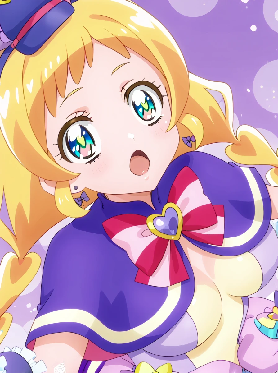 detailed background, shiny skin, posing,
<lora:curefriendy.pony:1.0>,
curefriendy,
large breasts,, sexually suggestive, sexually aroused, light blush,