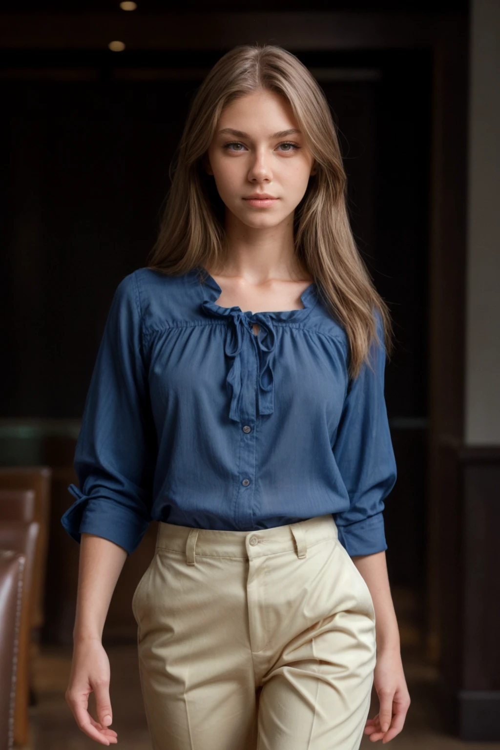 1girl, (walking in a fancy restaurant:1.3), (blouse, chino pants:1.3), PA7_Photo, PA7_Human-Likeness, <lora:add_detail:0.5>, <lora:PA7_Beautify:0.15>, <lora:anjelicapsy_ada:0.9>