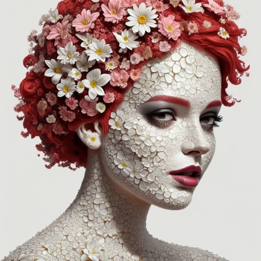 Flower portrait | Concept Fluxv1.0