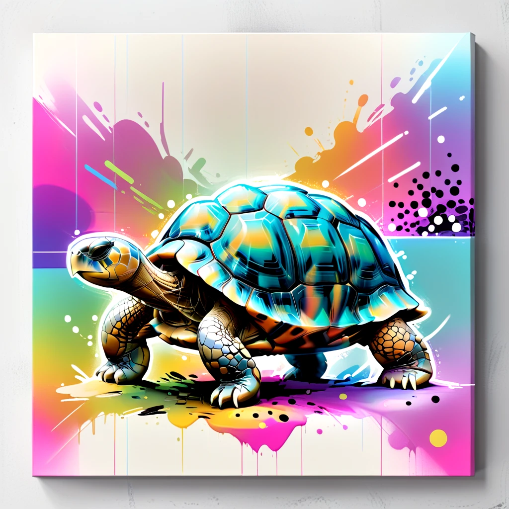 abstract animal print, tortoise, dots and dashes, glass stain, canvas, minimalism style, Distant Horizon, neon tones, plaid pattern,  vignette effect, holographic accents, dynamic, flat texture, transparent finish  <lora:artfully_4QUADKAOS:0.8>