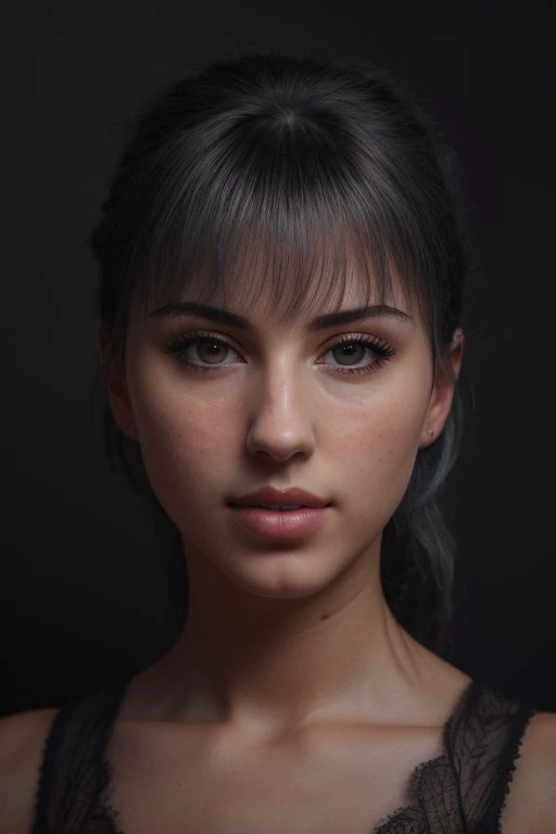 DEN_octavia_may,
((headshot:1.2) portrait on a (plain dark grey background:1.2), (headshot:1.2), (face focus:1.1), (soft focus:1.2), low lighting, (out of focus:1.2):1.3), fully clothed, (clothed:1.2), (dressed:1.1),
bokeh, f1.4, 40mm, photorealistic, raw, 8k, textured skin, skin pores, intricate details <lora:epi_noiseoffset2:1>, epiCRealism