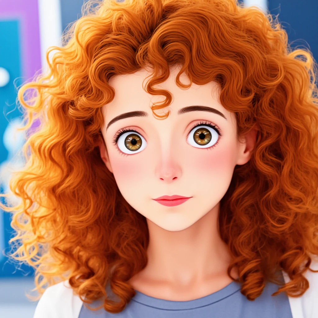 <lora:Sophie Hermans:1.4> Sophie Hermans, woman, curly hair,, (Studio ghibli style, Art by Hayao Miyazaki:1.2), Anime Style, Manga Style, Hand drawn, cinematic, Sharp focus, humorous illustration, big depth of field, Masterpiece, concept art, trending on artstation, Vivid colors, Simplified style, trending on ArtStation, trending on CGSociety, Intricate, Vibrant colors, Soft Shading, Simplistic Features, Sharp Angles, Playfulâââ