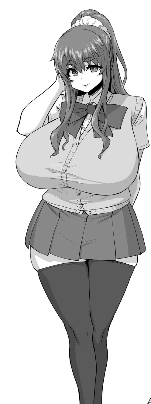 One Girl,Precise five fingers,{Knee-high socks}、(((Wide Hips)))、 (((Plump thighs)))、((Big Ass))、(Big Breasts) Embarrassed look,whole body、Long Hair、Sexy pose,Black footwear、Black Hair、blonde、Short skirt、