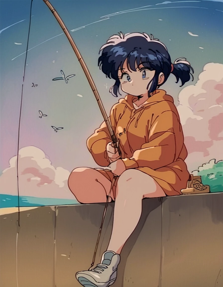 score_9, score_8_up, score_7_up, score_6_up, source_anime, anime coloring, fishing, fishing rod, holding fishing rod, holding, 1girl, solo, sitting, <lora:angling-v2-pony_1:0.8> , vum