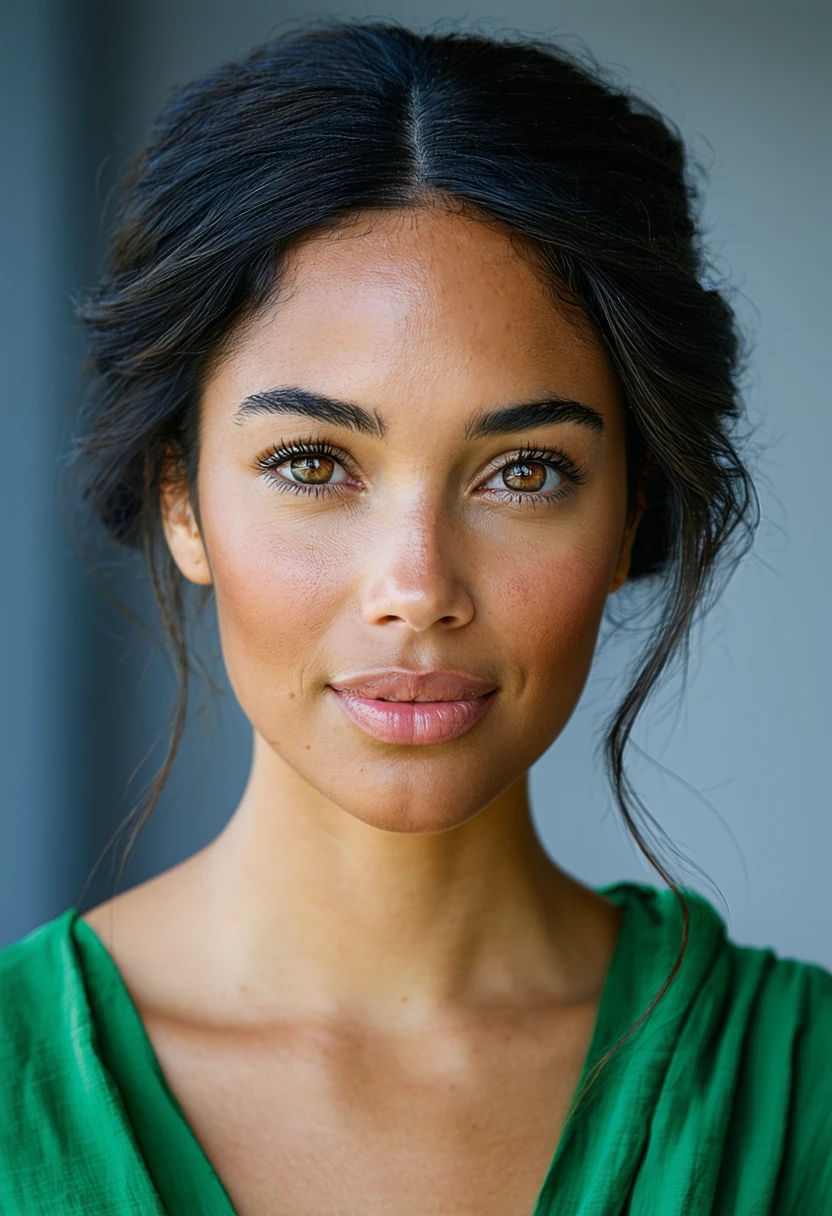 a 4k photo with every possible detail of the most beautiful female in the world, combine ever ethnicity and skin color but only ages 18-26yo and female with feminine features, recreate Eve from the bibles account in genesis of the first female