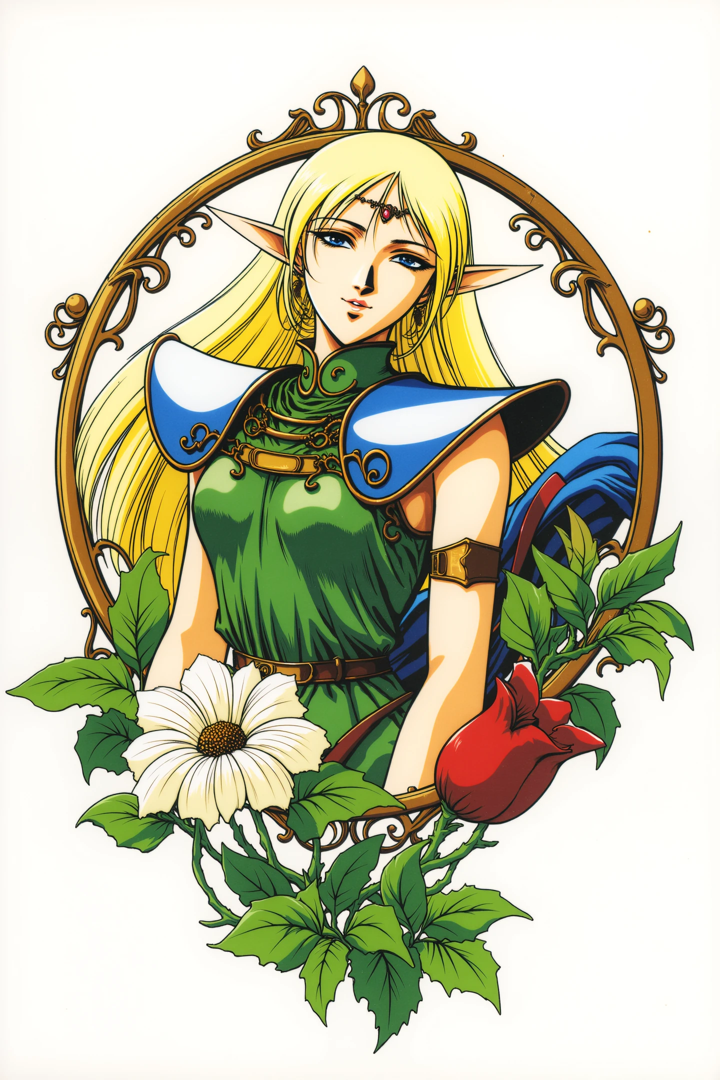 [Flux] yuuki nobuteru/结城信辉 《Record of Lodoss War》/《罗德岛战记》 《The Five Star Stories》/《五星物语》-Deedlit -Artist Style FLUX_v1.0