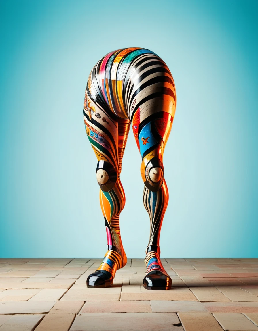 knee level shot of a Bulgarian ral-vynlrcrdz, Morbid, in a Disney setting, Summer, Vivid, zebra print hue, vibrant, <lora:ral-vynlrcrdz:1>, artistic, illustrious quality, luxurious, highly intricate, highly detailed, perfect symmetry, cinematic light, highly contrasted, glossy, professional fine composition