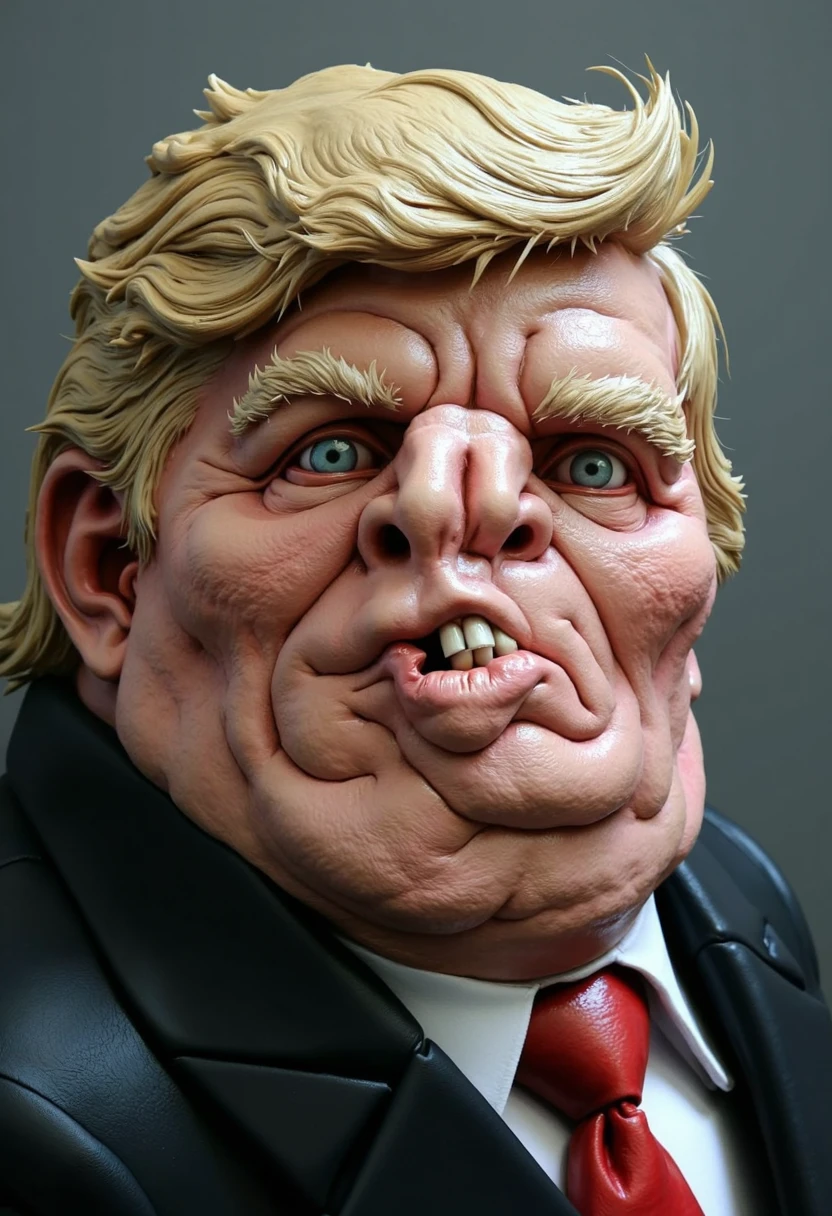  ishin_postflesh, monster donald trump, ultra detailed, sharp