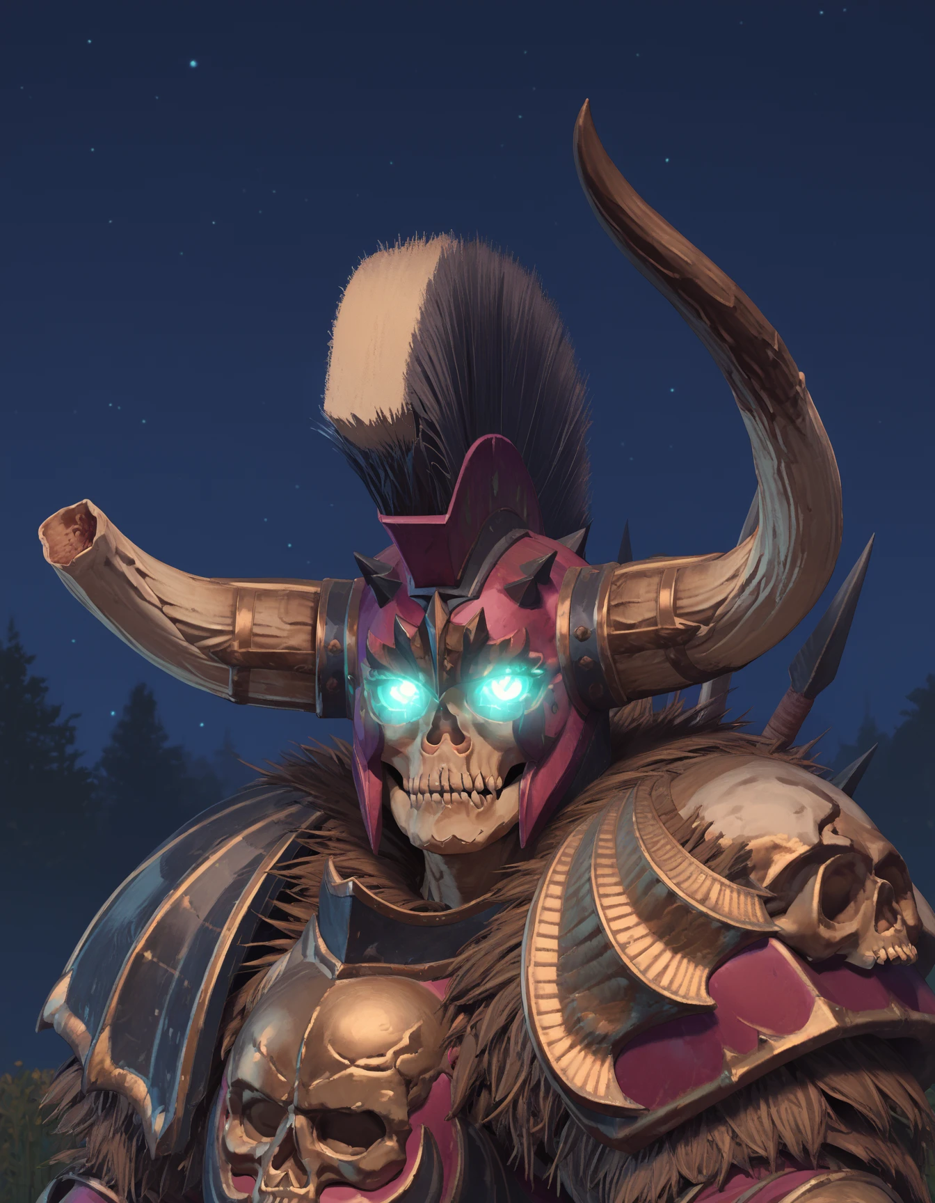score_9, score_8_up, score_7_up, source_cartoon, 2d, night, dark, night sky,
Krell, armor, horned helmet, skull, glowing eyes,
<lora:Krell:0.8>