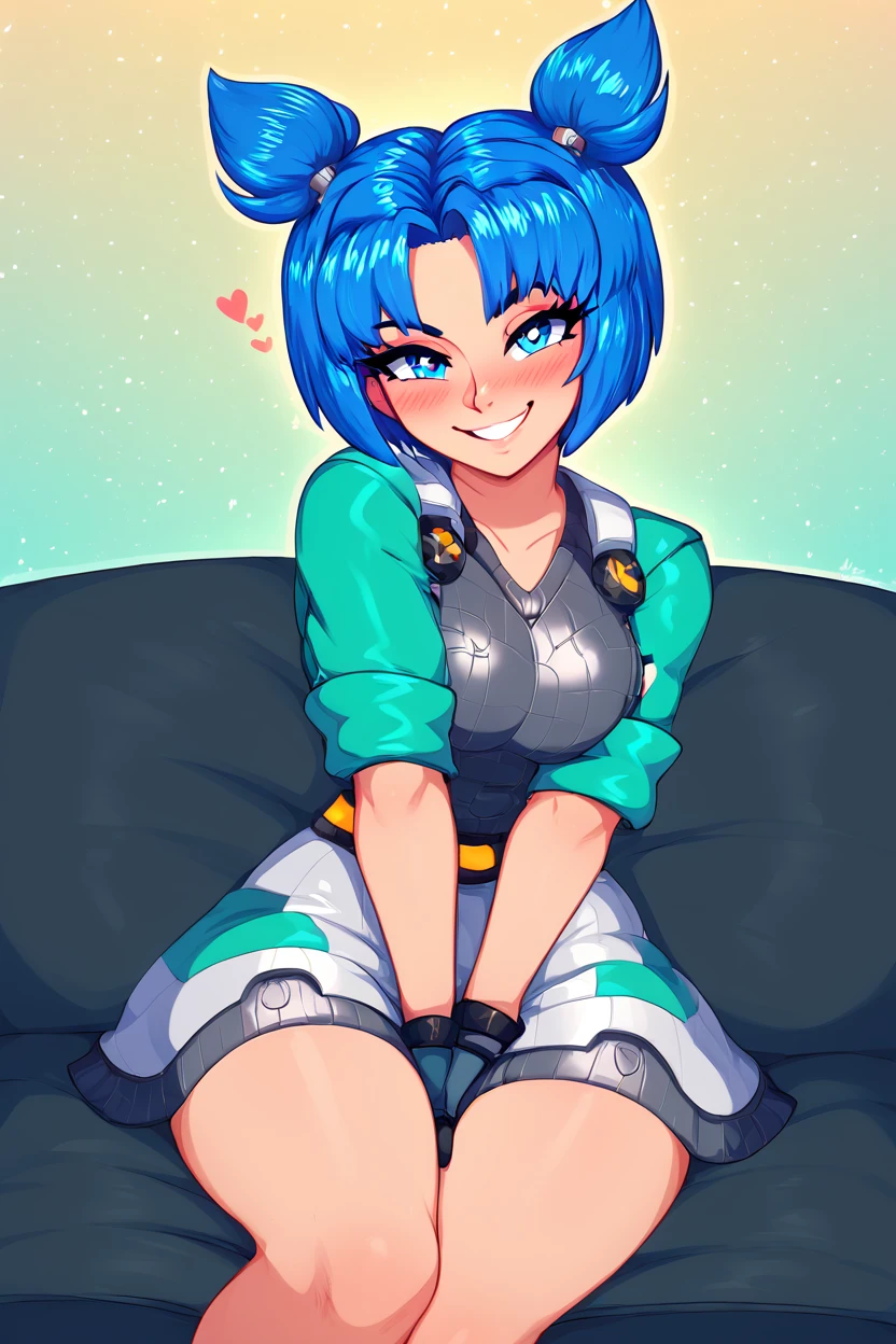 score_9, score_8_up, score_8, medium breasts, (curvy), cute, eyelashes,      ,,,  zzVela, blue eyes, blue hair, short hair, twintails, short twintails, gloves, skirt,  <lora:VelaJetforce_PDXL:1.0>,  ,,, hand between legs, blush, smug,  ,,,  smile, looking at viewer, blush, blurry, couch, sitting,   ,,, <lora:Afrobull_PDXL_v5:0.8>, ,  ,,, BREAK,   smile, looking at viewer, cowboy shot,   embedding:zPDXL, Expressiveh, <lora:SDXLFaeTastic2400:0.5>,  <lora:Expressive_H-000001:0.4>,