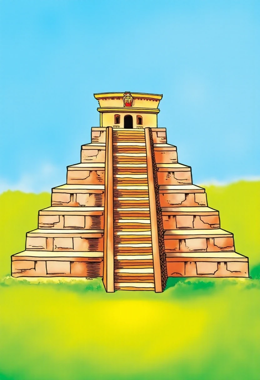 Lot3ria card, mayan pyramid