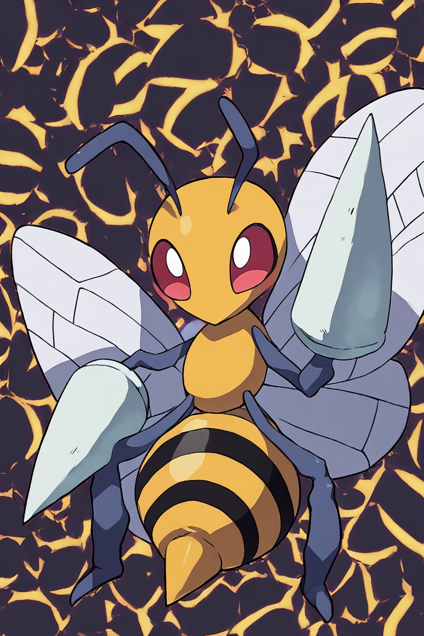 score_9, score_8_up, score_8,   ,,, , ,,, zzBeedrill, no humans, pokemon (creature), bug, insect wings, antennae,  <lora:Beedrill_Pokemon_PDXL:1.0>,                                        ,,,, BREAK, smile, looking at viewer, cowboy shot, ,,, embedding:zPDXL, Expressiveh, ,,, <lora:Zankuro_Style_PDXL:0.8> <lora:SDXLFaeTastic2400:0.5>, <lora:Expressive_H-000001:0.4>,