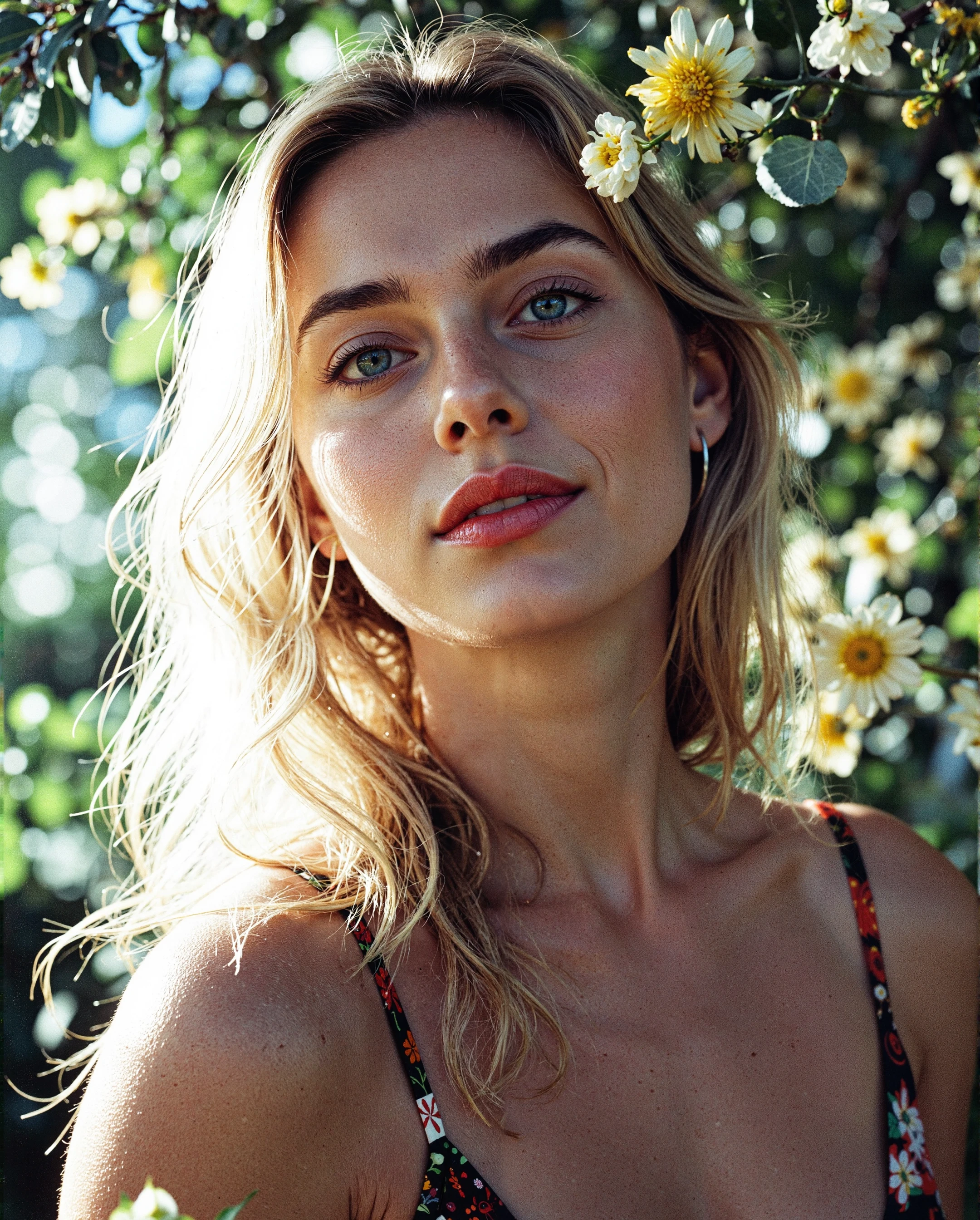 Low angle, cinematic photo Cinematic film still of an 18-year-old blonde woman with her head tilted sexily, with sun-inspired macroscopic patterns. Bright blue eyes. Highlight concentric circles, radiating sunbeams, and floral patterns in her clothing and background, using a summery palette of warm yellows, oranges, and soft greens. smiling. Aim for a serene expression and warm, diffused lighting to emphasize the delicate sun-inspired textures. Cinematic photorealistic, 8k UHD natural lighting, raw, rich, intricate details, key visual, atmospheric lighting, 35mm photograph, film, bokeh, professional, 4k, highly detailed. Shallow depth of field, vignette, highly detailed, high budget, bokeh, cinemascope, vibrant, epic, gorgeous, film grain, grainy., cinematic photorealistic, 8k uhd natural lighting, raw, rich, intricate details, key visual, atmospheric lighting, 35mm photograph, film, bokeh, professional, 4k, highly detailed, cinematic, colorful background, concept art, 8k, dramatic lighting, high detail, highly detailed, hyper realistic, intricate, intricate sharp details, octane render, smooth, studio lighting, trending on artstation. . 35mm photograph, film, bokeh, professional, 4k, highly detailed style of renee magritte, lowell herrero, hieronymous bosch, fauvism, fibonacci YFG-Magritte aidmaMJ6.1 Silhuflowart microscopic ::1 closeup ::1 backlit jewel tiffany ::3 intricate needlepoint closeup murmuration ::3 underwater lighting ::2 raw photo, (realistic:1.5), (head portrait:0.96), dios de los muertos , (against a wall pose:1.25), (retro dress:1.05), (blue eyes:1.05), (oval eyes shape:1.05), (red lips:1.05), (defined cupid's bow lips:1.05), (boho makeup:1.05), (cautious, cautious expression:0.72), (diamond shape face:0.61), (long blonde hairstyle:1.05), (hieronymous bosch hair:1.05), (long:1.05), (disheveled:0.18), (lomo:0.55), (watercolor effect:0.63), (professional photo, balanced photo, balanced exposure:1.2) Amateur photography of a beautiful young blonde American woman 18 years old . Laughing and flirting and having fun at a college dorm she's naked Noise, slight overexposure, jpeg artifacts, on flickr in 2007, 2005 blog, 2007 blog, cleavage, flash photography. Indoors at night. Gone wild. Beautiful 20 year old college photo point and shoot 2000s style. Standing alone, looking space Point of interest Looking space Diagonals Looking/moving space "Rule" of thirds grid lines. Colour shape and format Complimentary colours. 3 objects. smooth skin
