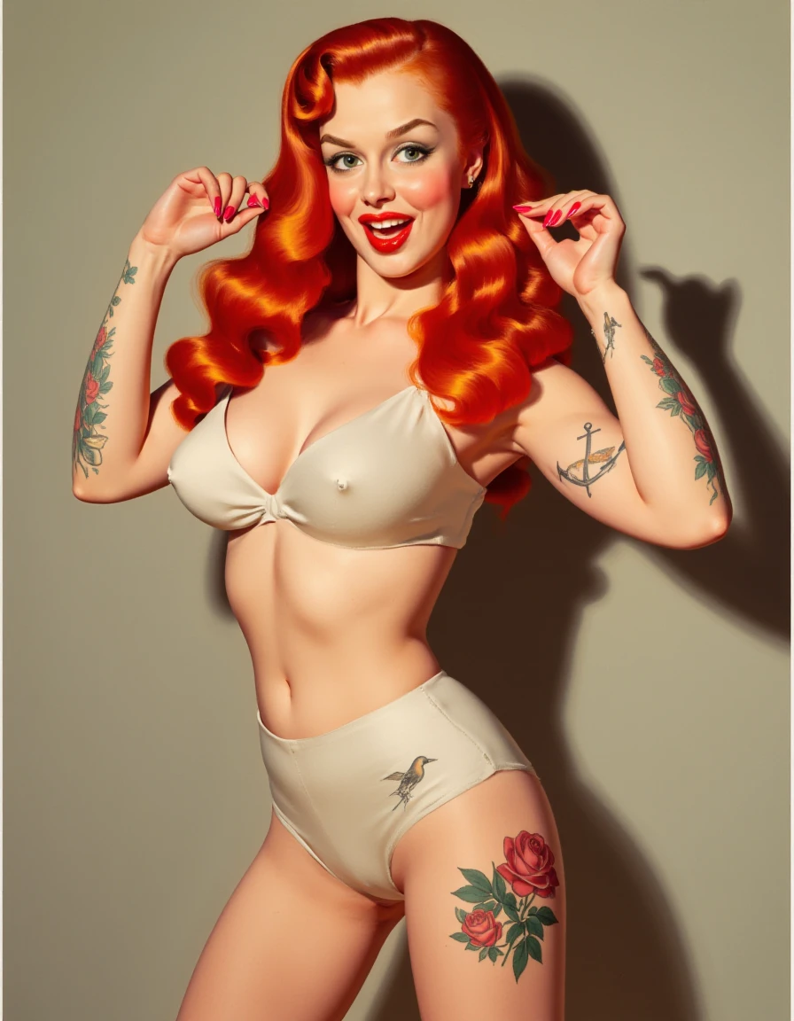 Vintage Style Pin-Up