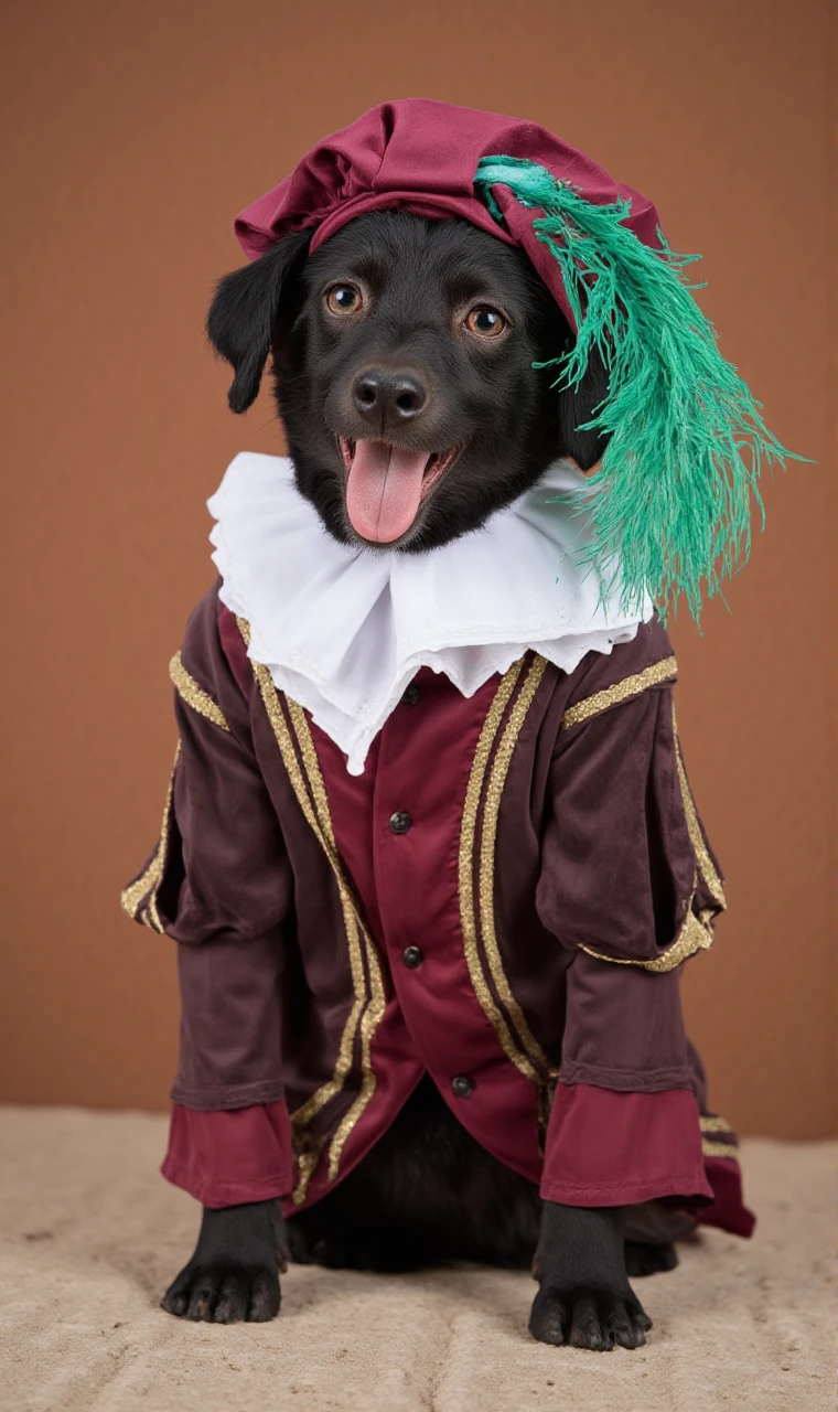 <lora:Roetveeg Piet:1.8> Roetveeg Piet is a dog, full costumeâââ